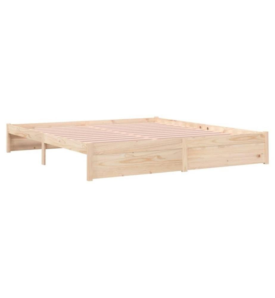 Cadre de lit Bois massif 180x200 cm Super King