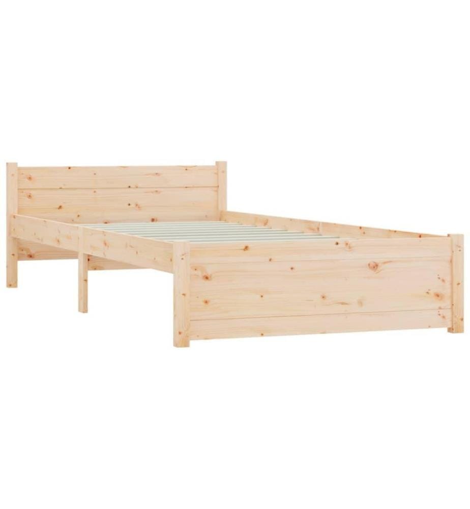 Cadre de lit Bois massif 90x200 cm