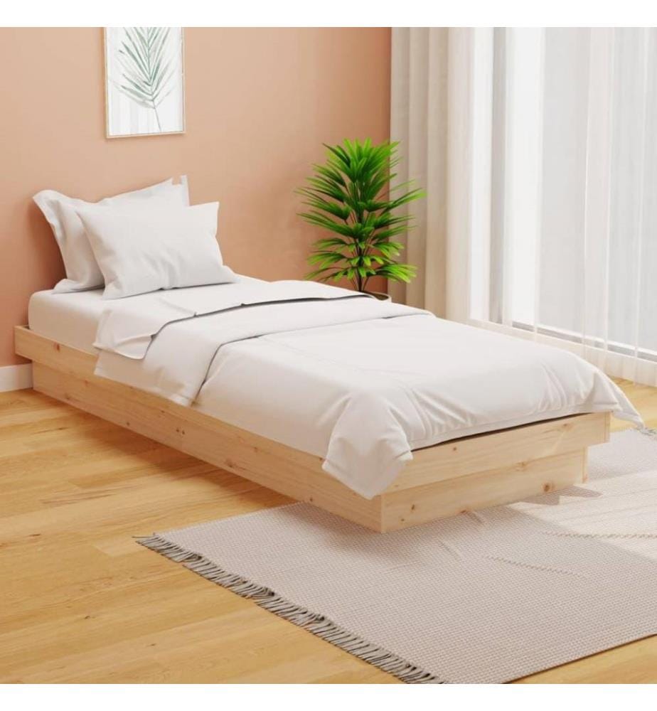 Massivholzbett 75x190 cm 2FT6 Small Single