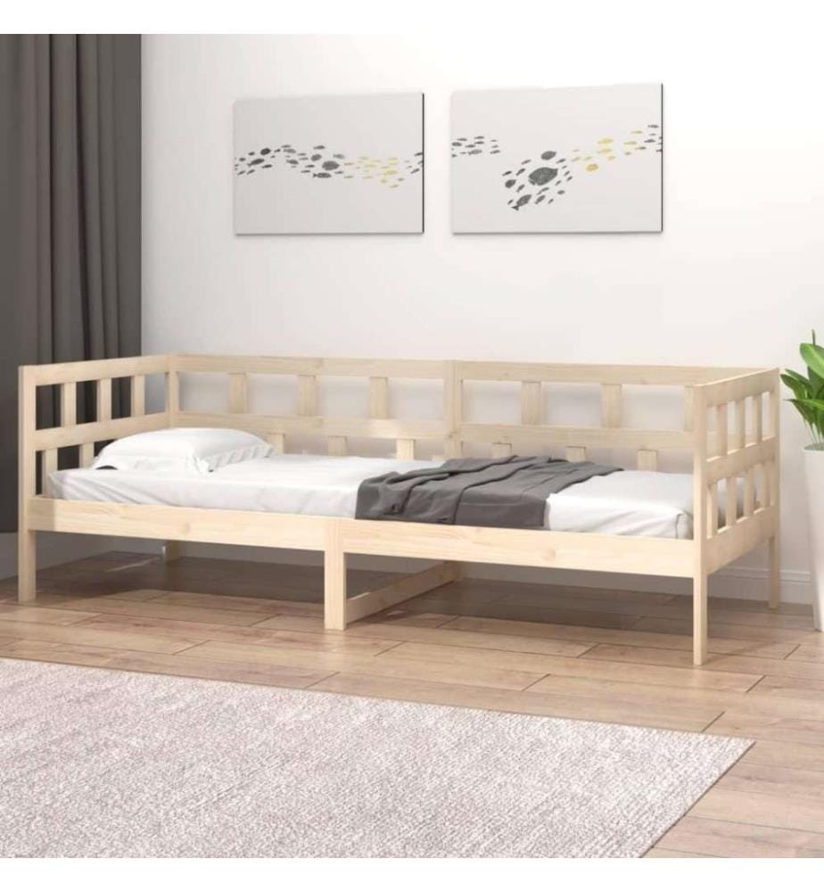 Lit de jour Bois massif de pin 80x200 cm