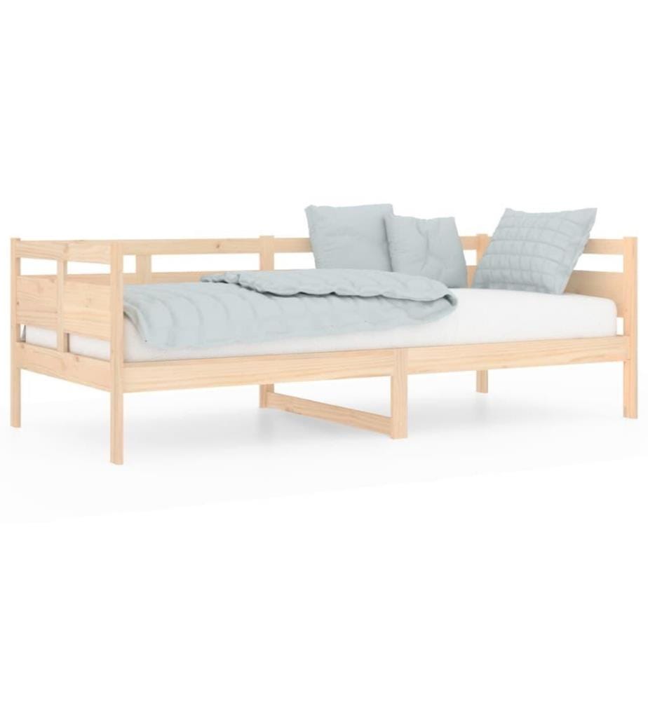 Lit de jour Bois massif de pin 90x200 cm