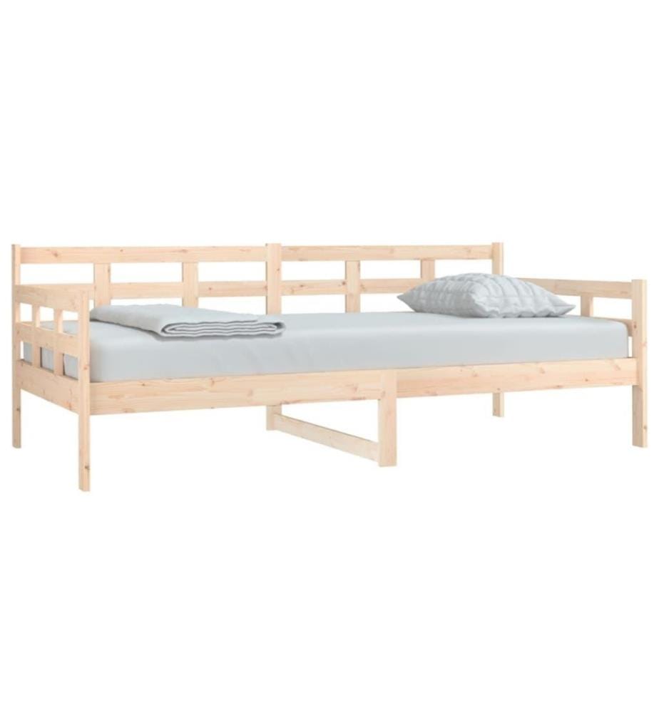 Lit de jour Bois massif de pin 90x190 cm