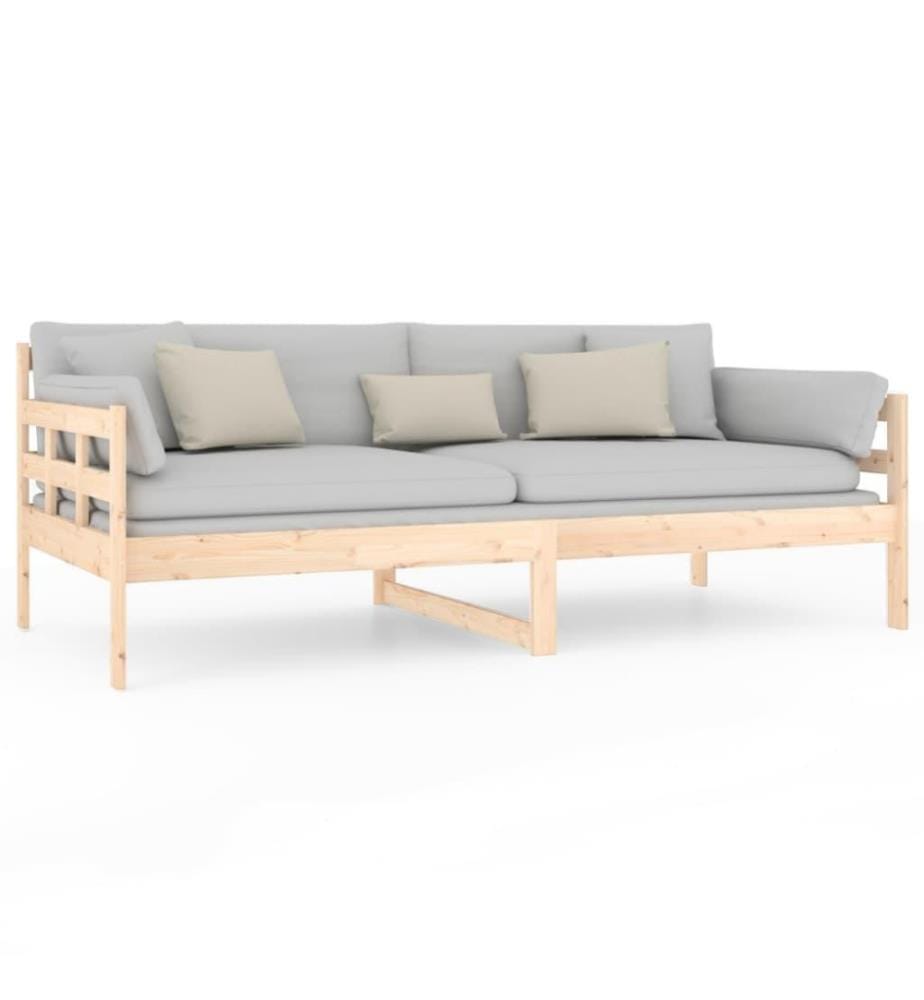 Lit de jour Bois massif de pin 90x190 cm