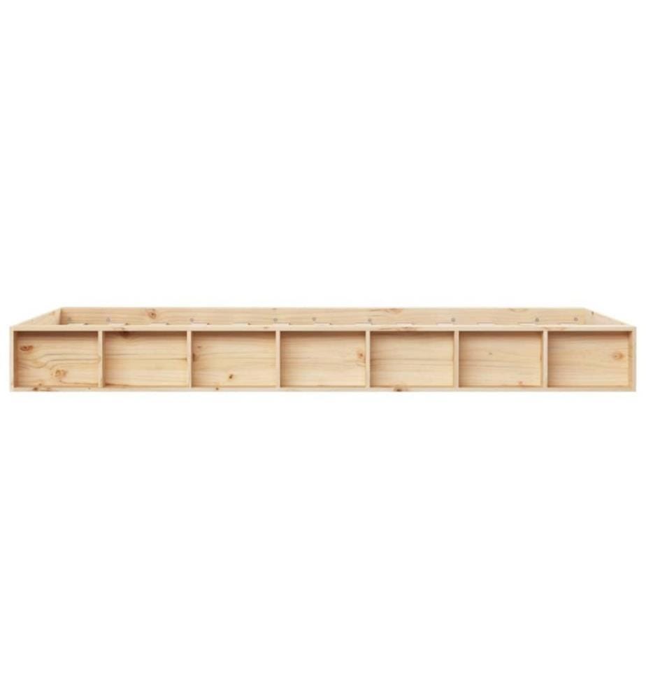 Cadre de lit 120x190 cm Petit double Bois massif
