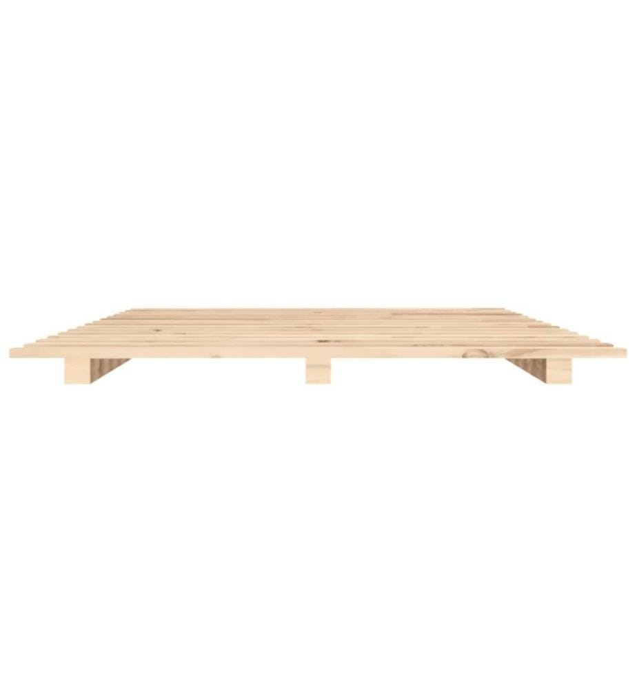 Cadre de lit 120x190 cm Bois de pin massif