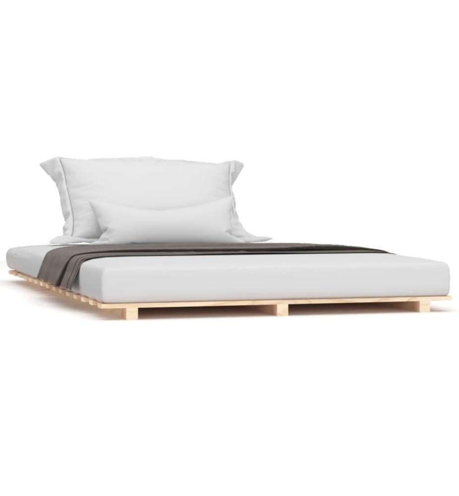 Cadre de lit 140x190 cm Bois de pin massif