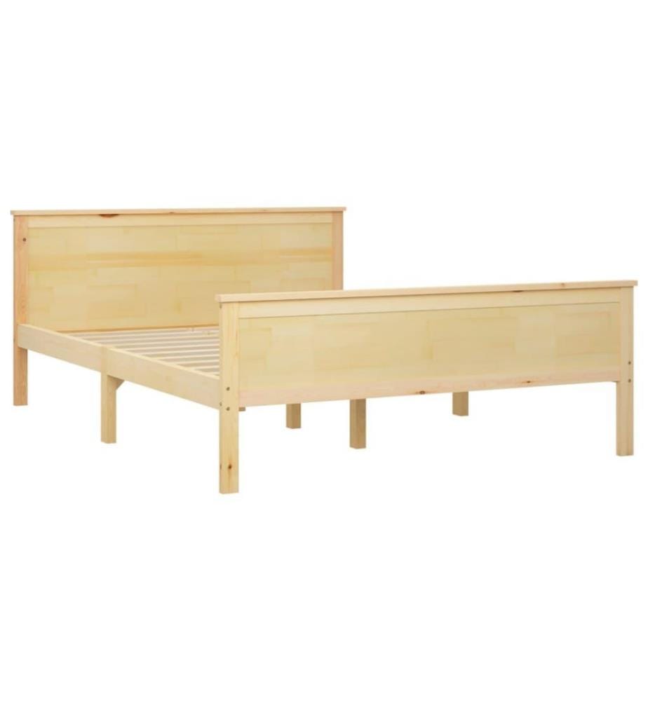Cadre de lit Bois de pin massif 160x200 cm
