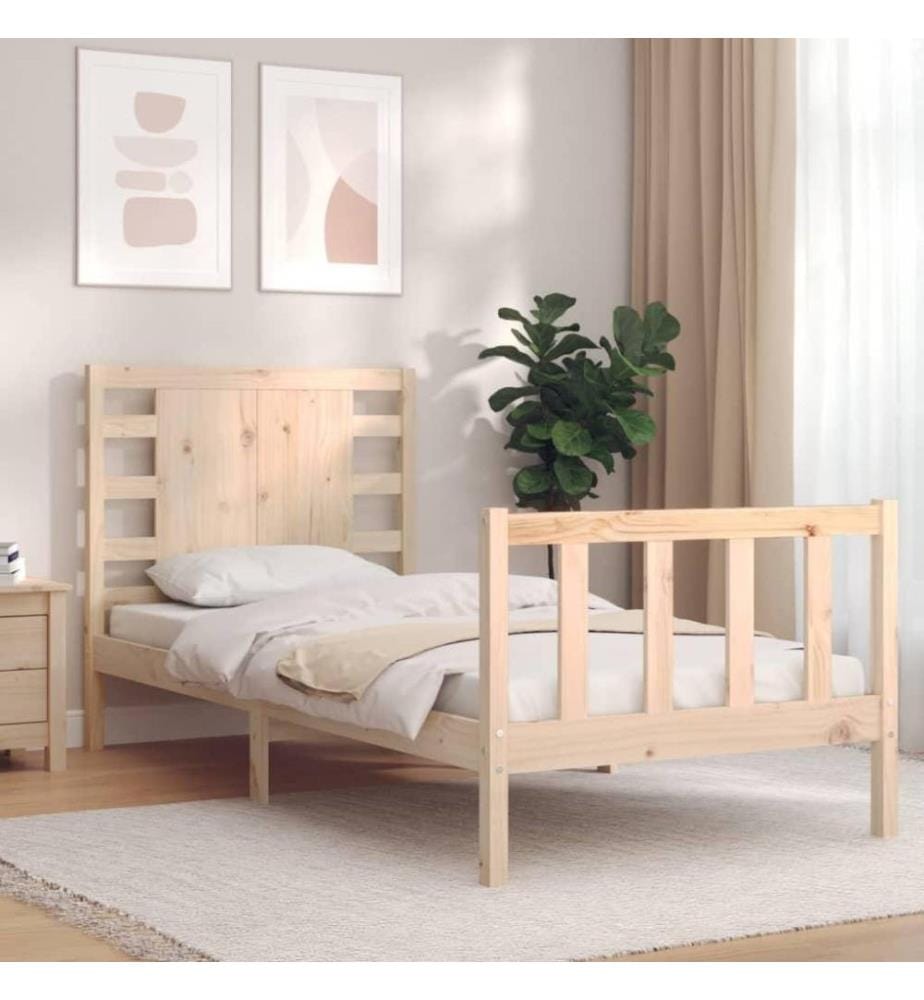Massivholzbett mit Kopfteil 2FT6 Small Single