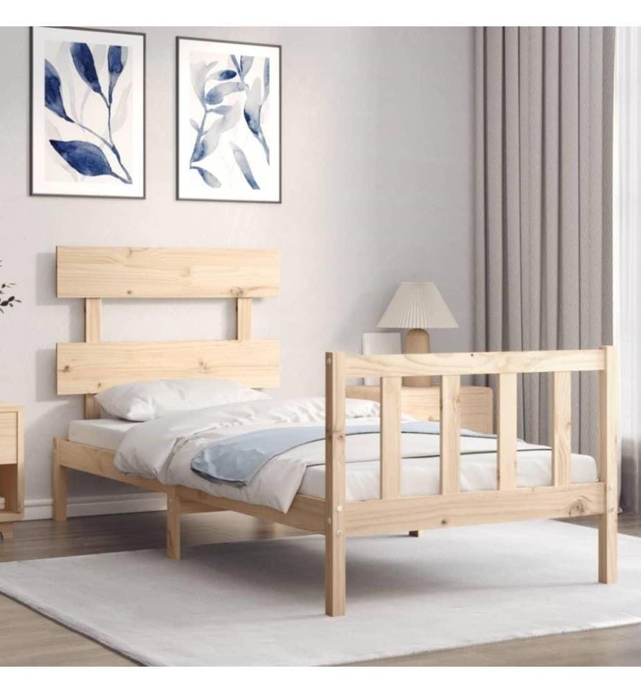 Massivholzbett mit Kopfteil 2FT6 Small Single