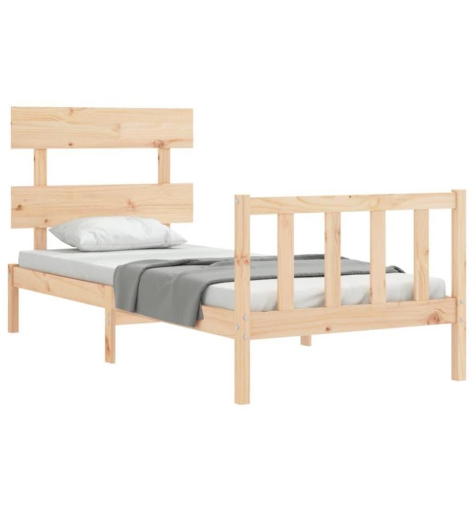 Massivholzbett mit Kopfteil 2FT6 Small Single