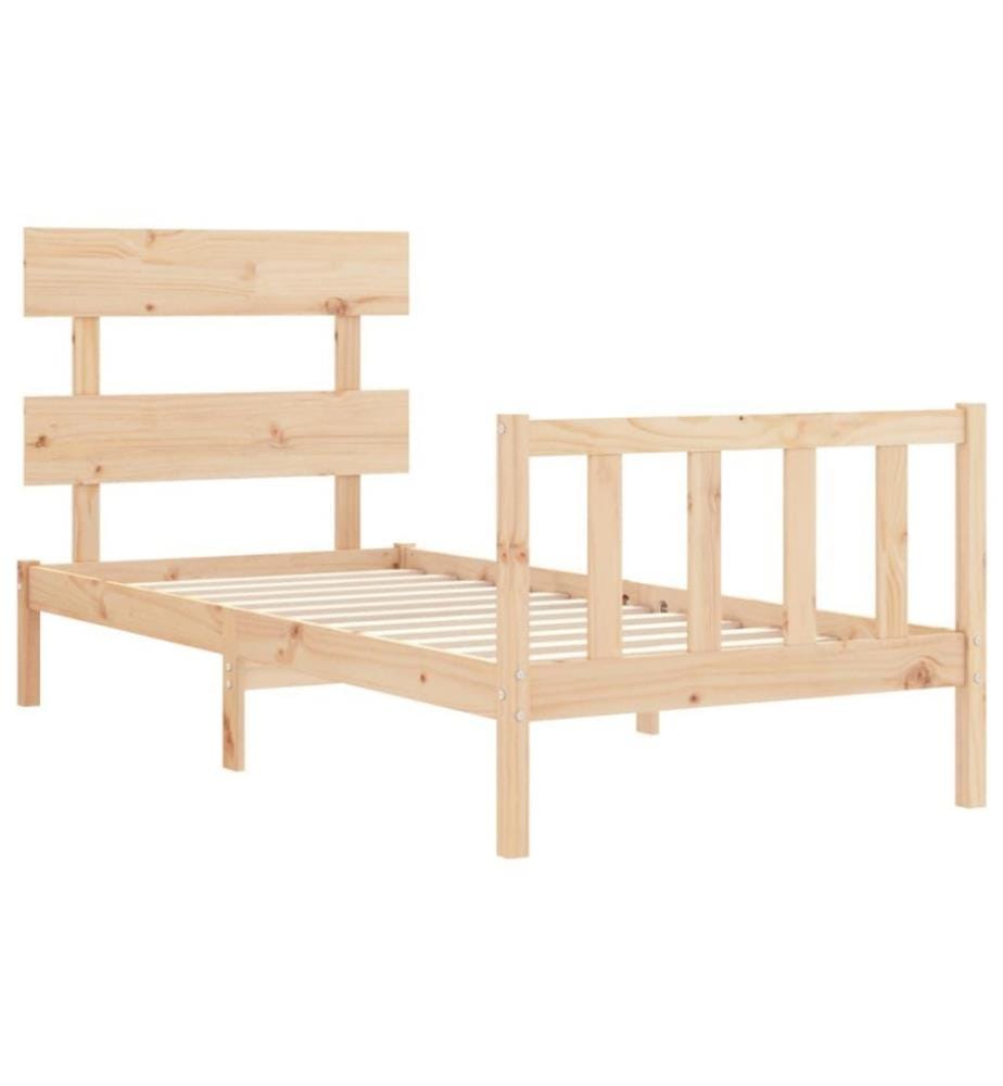 Massivholzbett mit Kopfteil 2FT6 Small Single