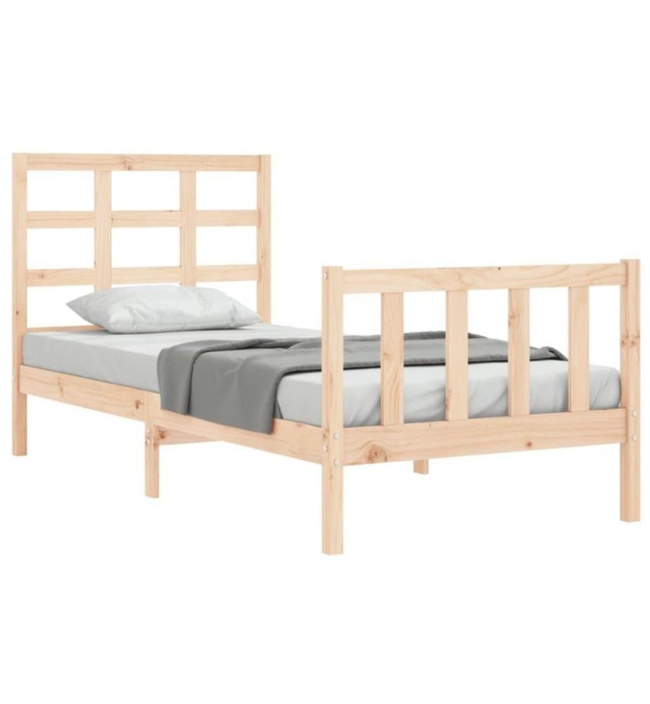 Massivholzbett mit Kopfteil 2FT6 Small Single