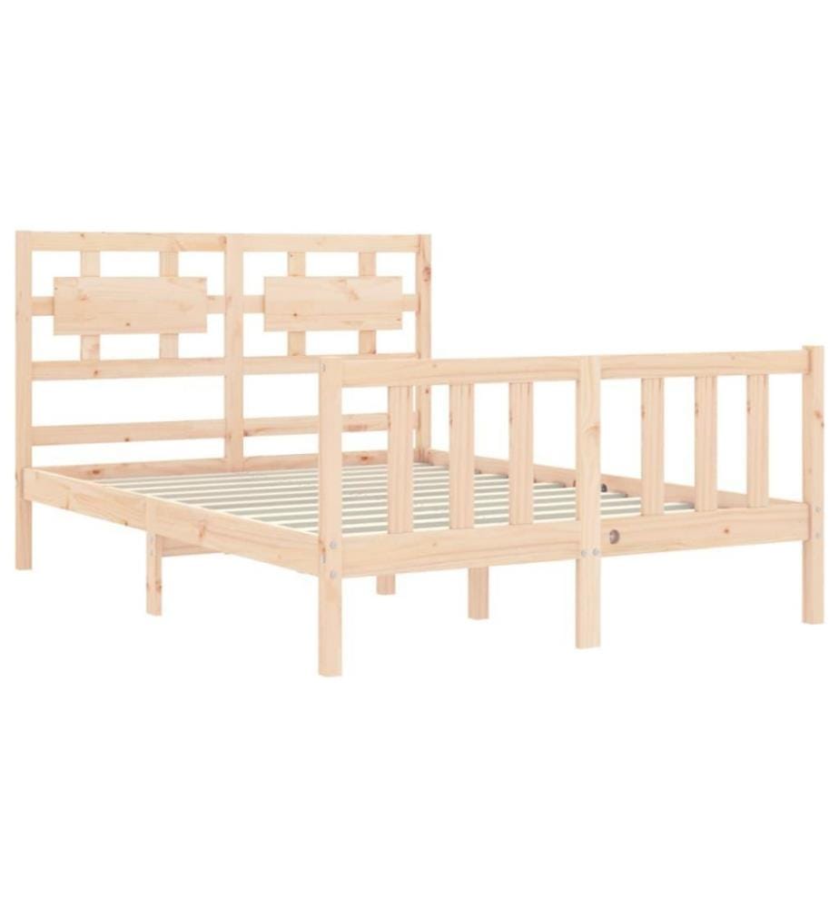 Massivholzbett mit Kopfteil 4FT Small Double