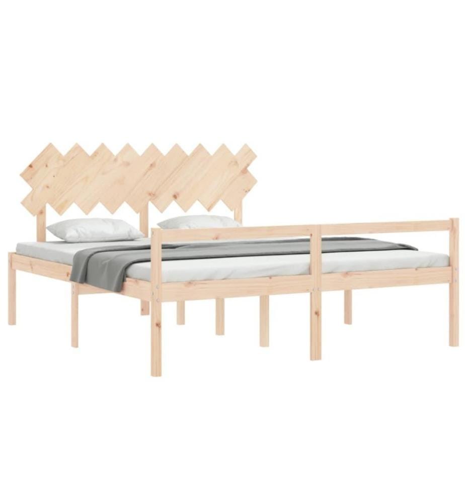 Massivholzbett mit Kopfteil 6FT Super King