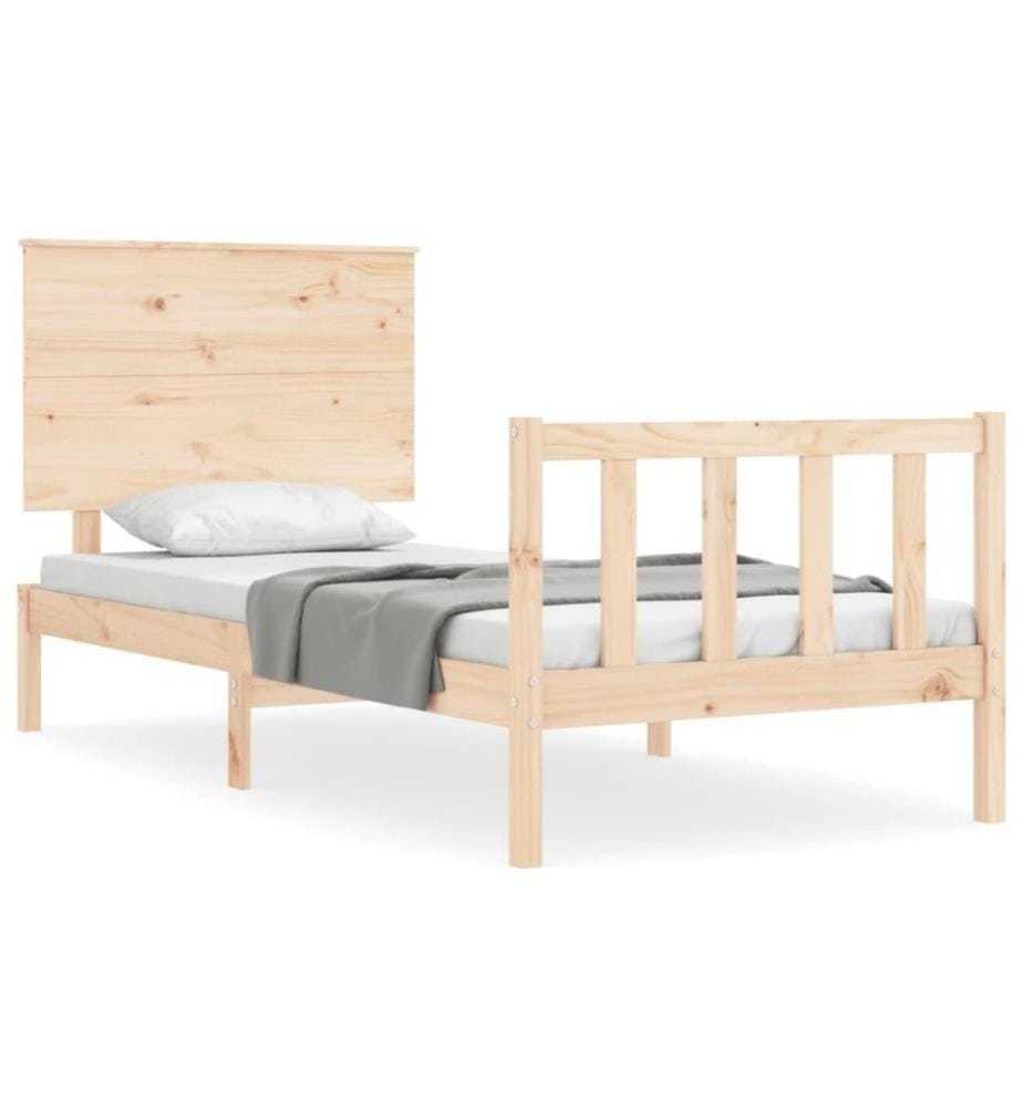 Massivholzbett mit Kopfteil 2FT6 Small Single