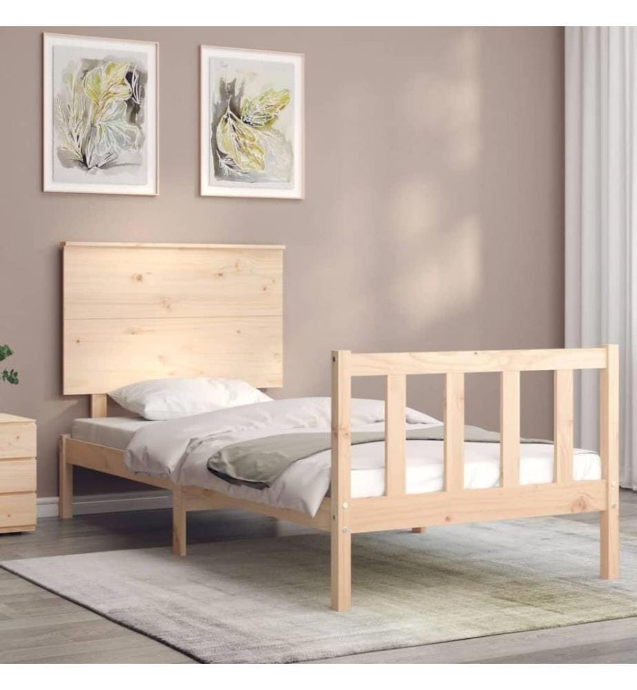 Massivholzbett mit Kopfteil 2FT6 Small Single