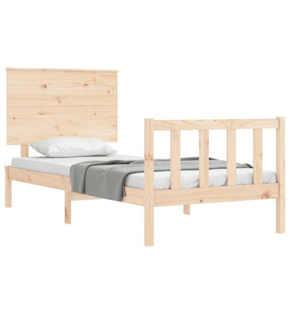 Massivholzbett mit Kopfteil 2FT6 Small Single