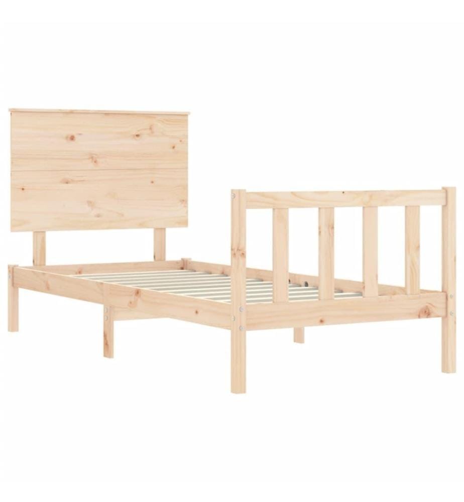 Massivholzbett mit Kopfteil 2FT6 Small Single