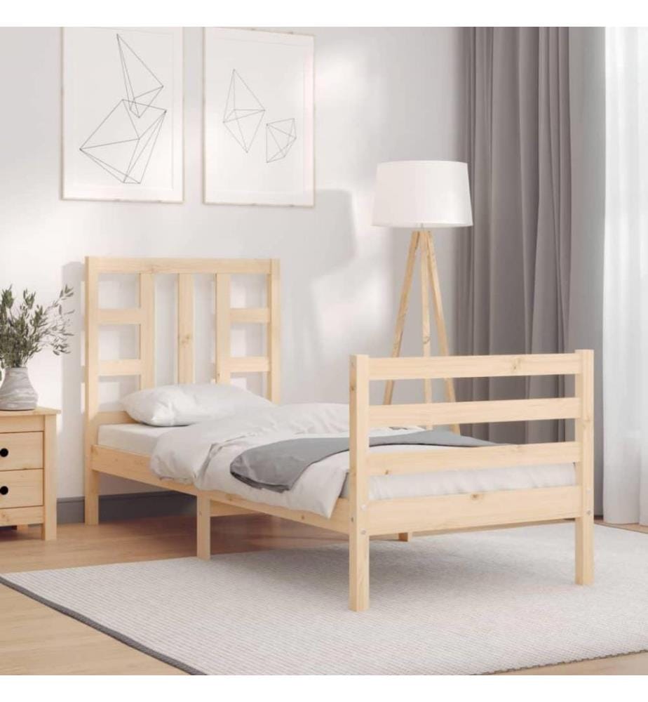 Massivholzbett mit Kopfteil 2FT6 Small Single