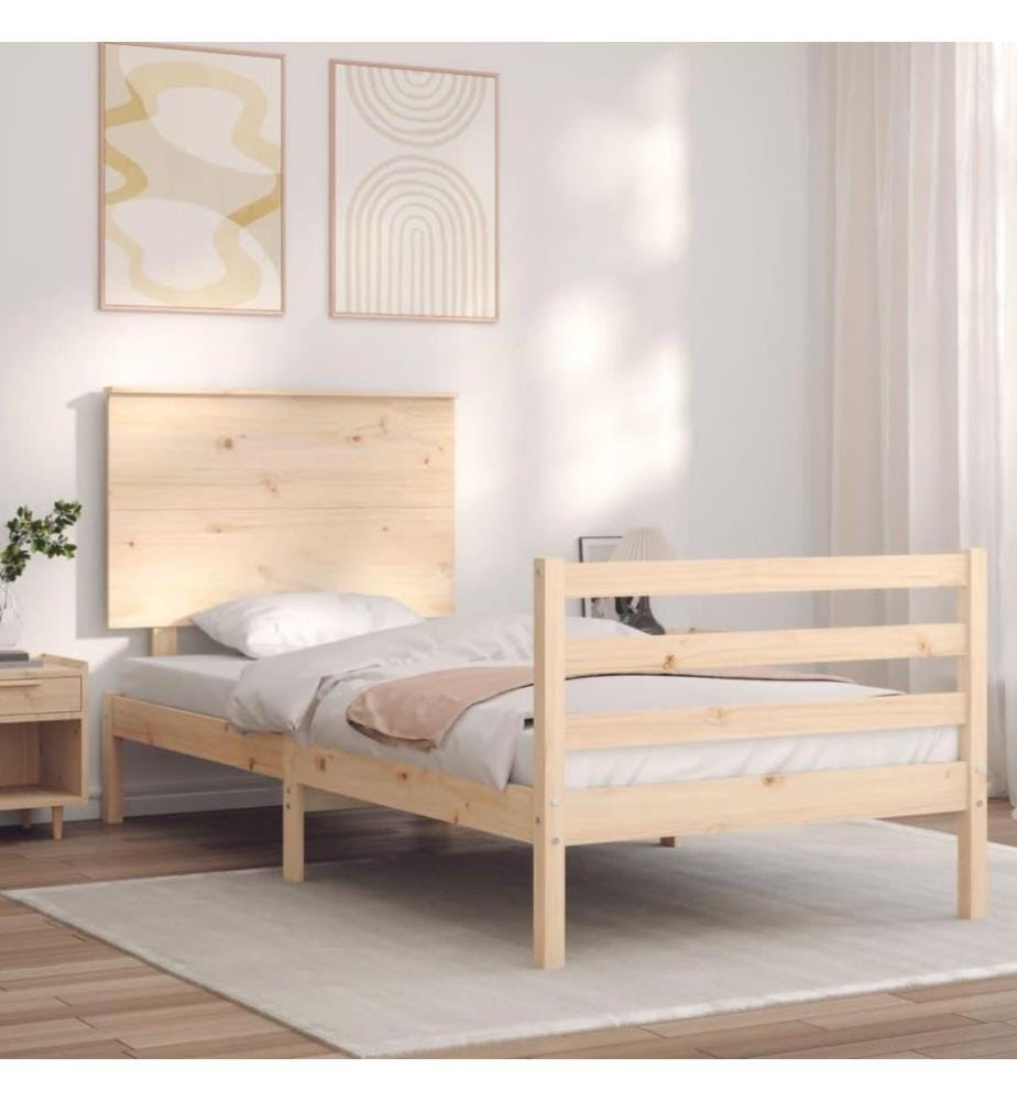 Massivholzbett mit Kopfteil 2FT6 Small Single