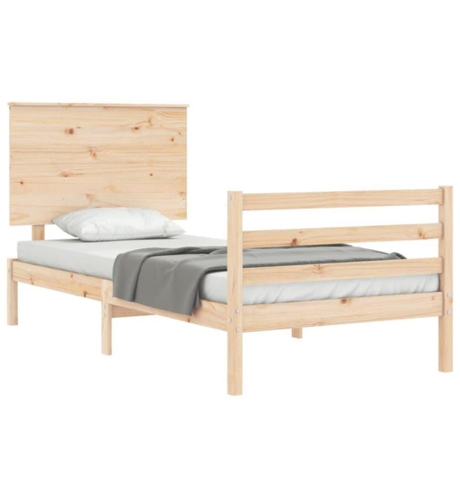 Massivholzbett mit Kopfteil 2FT6 Small Single