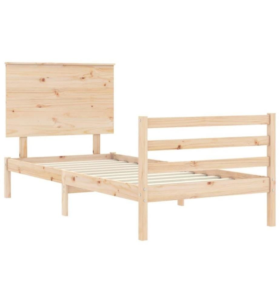 Massivholzbett mit Kopfteil 2FT6 Small Single