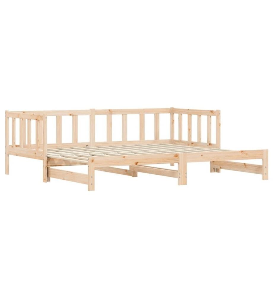 Lit de jour avec lit gigogne 90x190 cm bois de pin massif