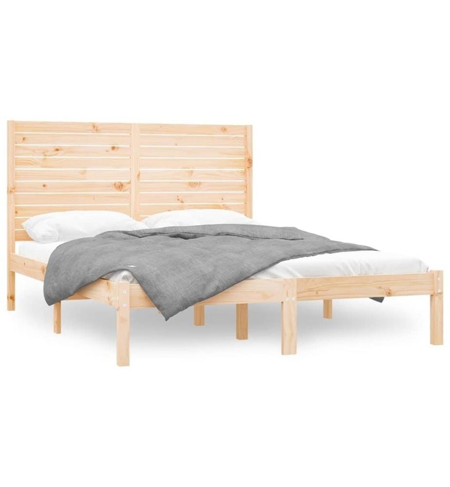 Cadre de lit Bois massif 160x200 cm