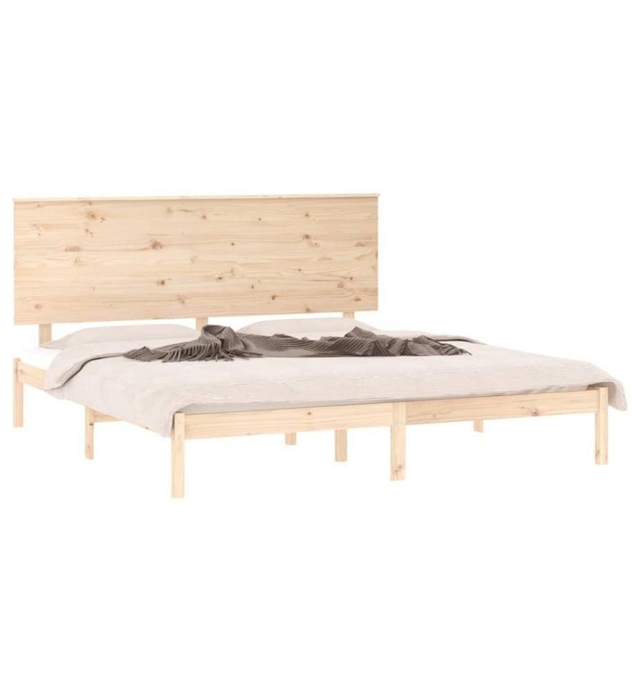 Cadre de lit bois massif 180x200 cm super king