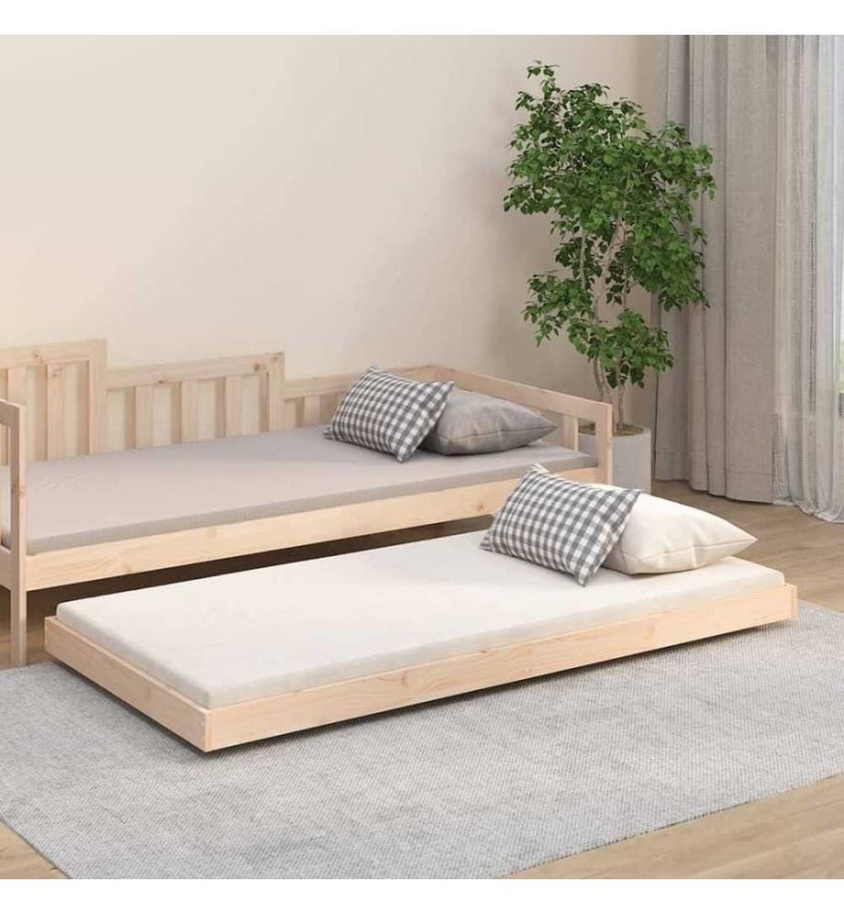 Cadre de lit 90x190 cm Bois de pin massif
