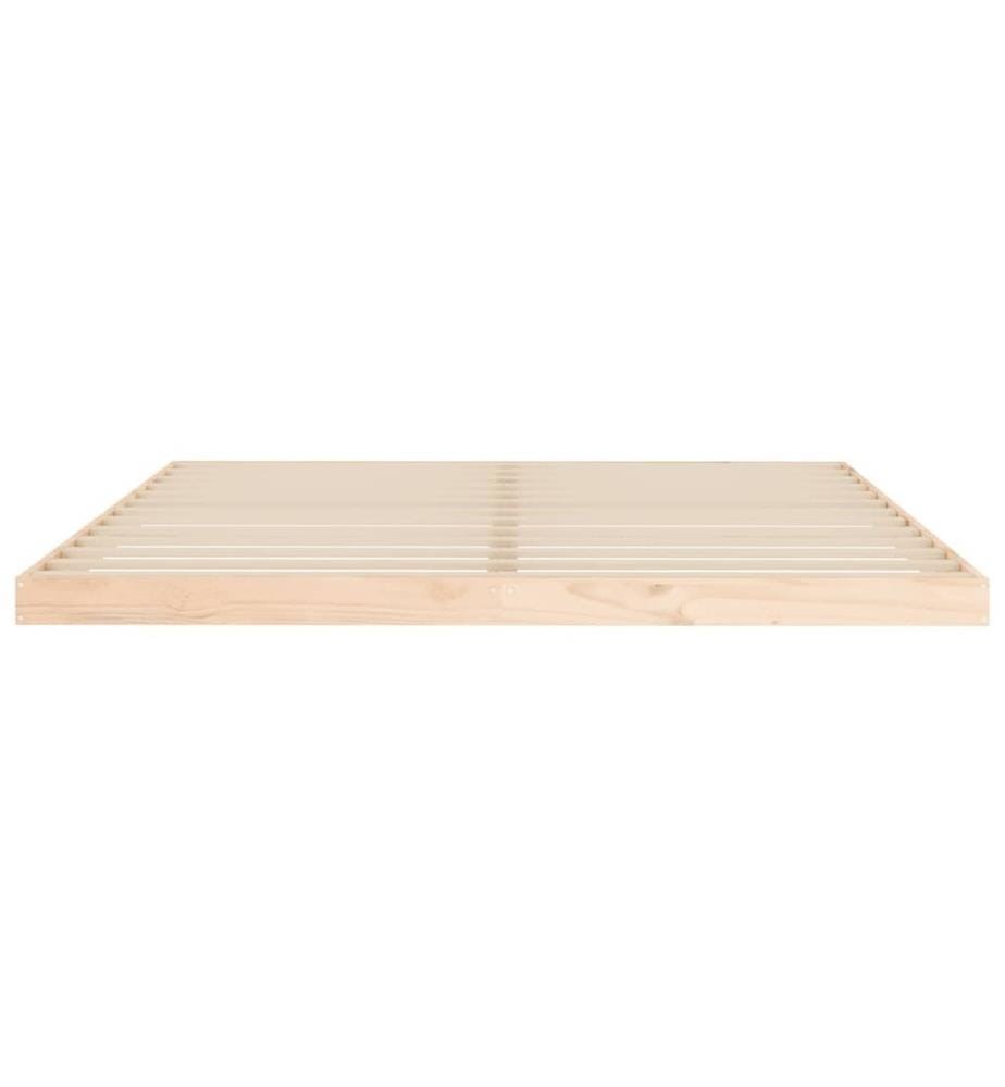 Cadre de lit 180x200 cm Super King bois de pin massif