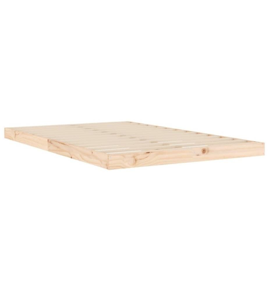 Cadre de lit 120x190 cm petit double bois massif de pin