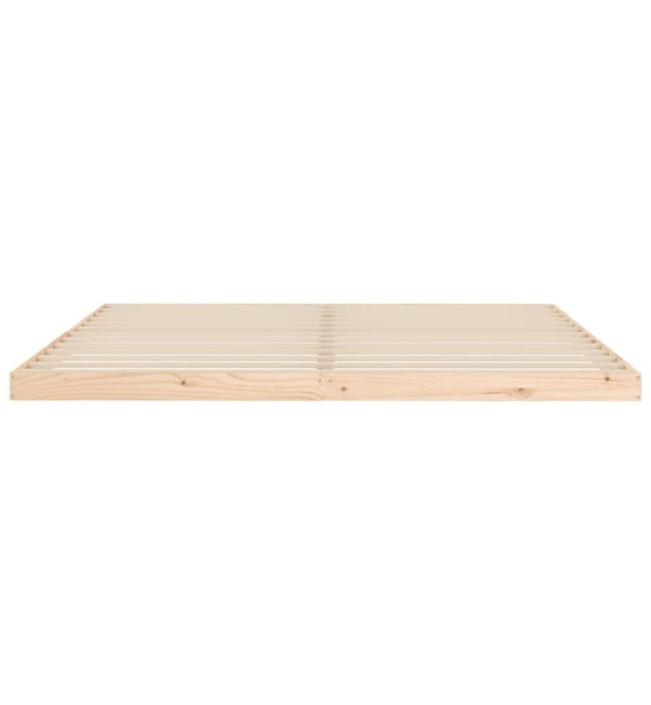 Cadre de lit 200x200 cm bois de pin massif