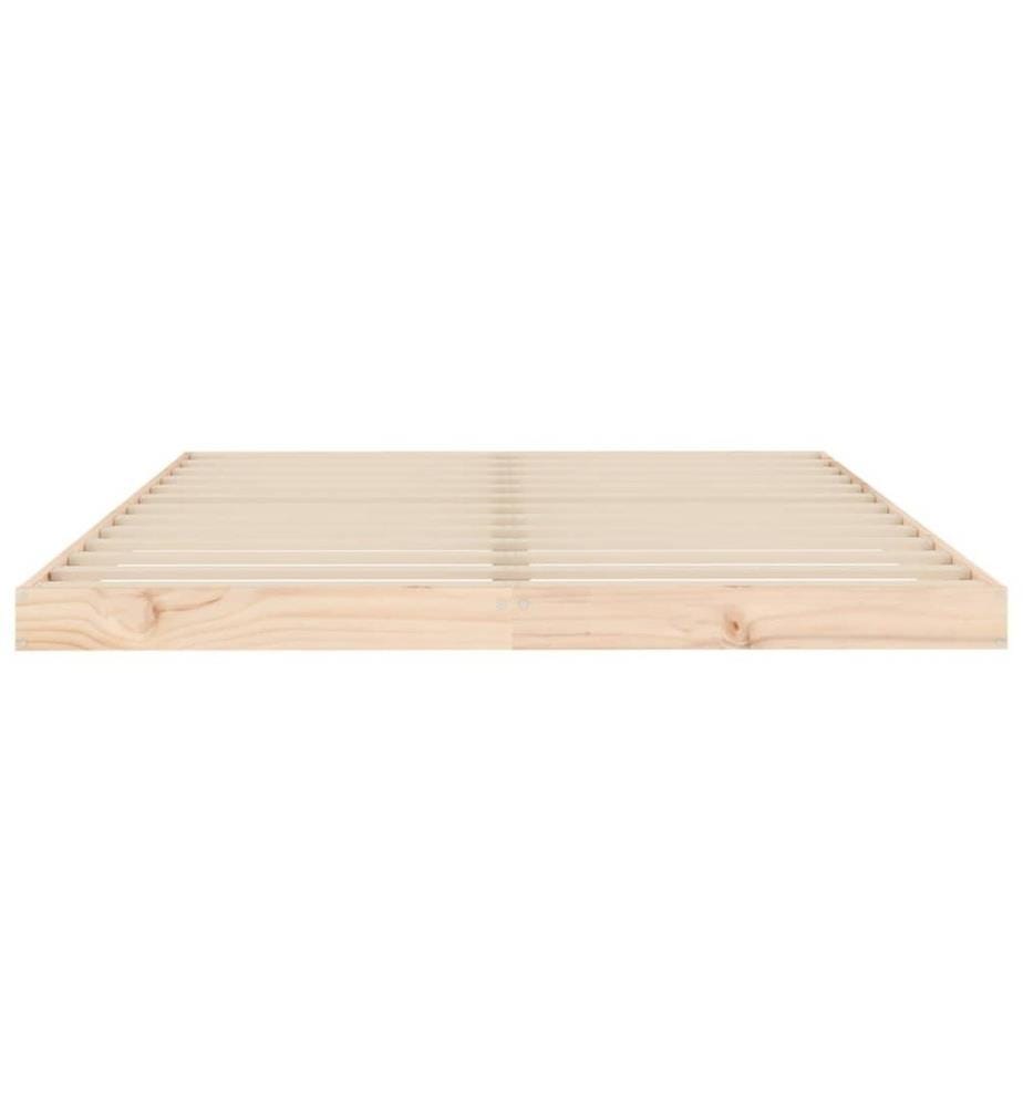 Cadre de lit 140x190 cm bois de pin massif