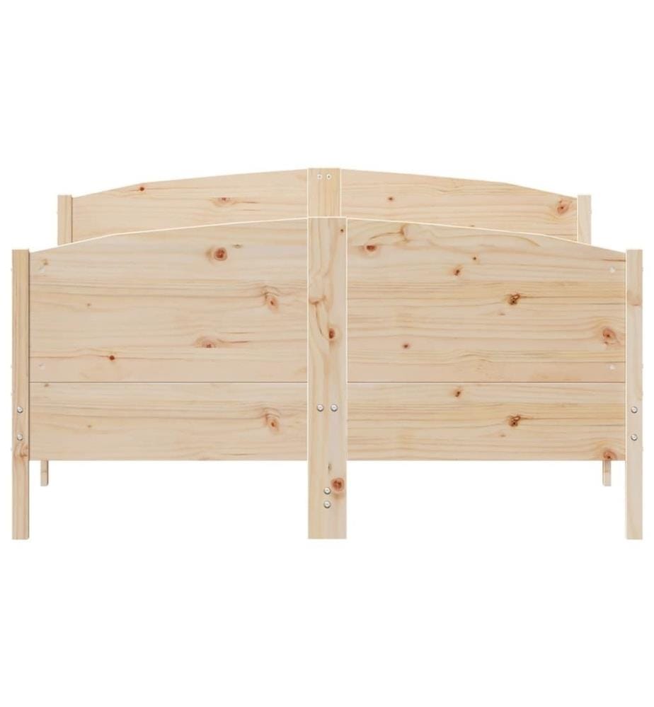 Cadre de lit avec tête de lit 150x200 cm bois de pin massif