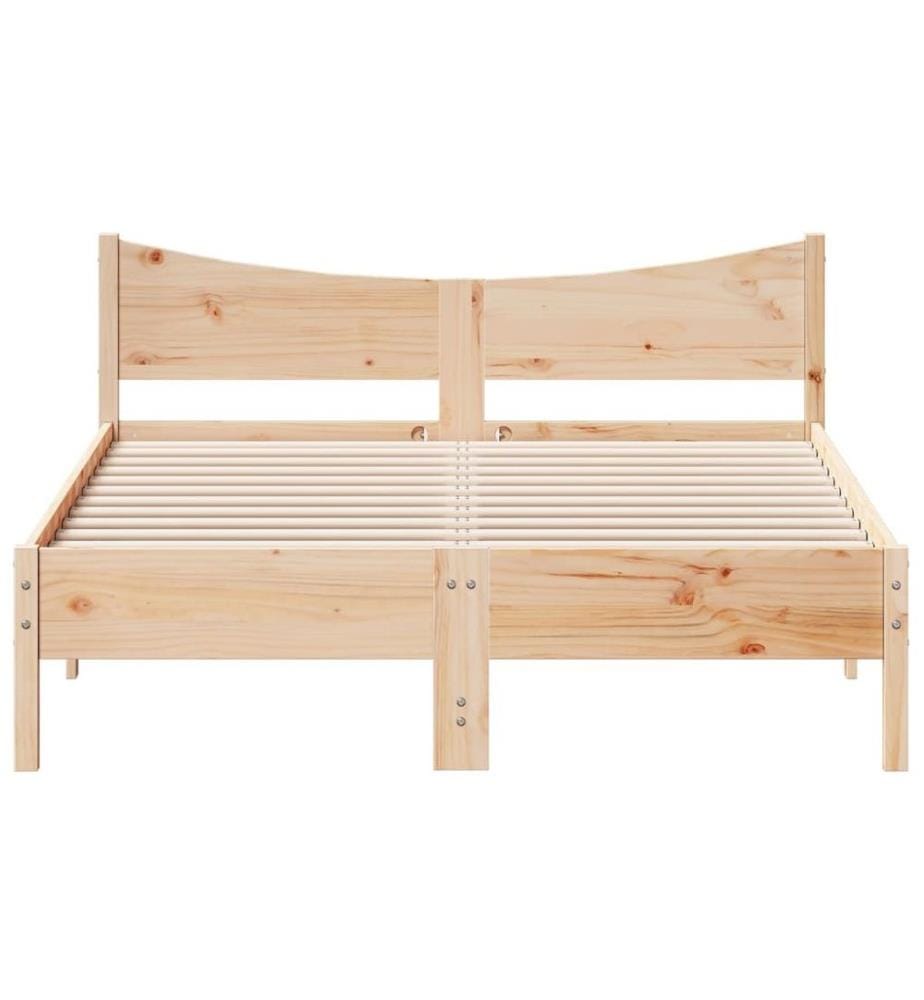 Cadre de lit 120x200 cm bois de pin massif