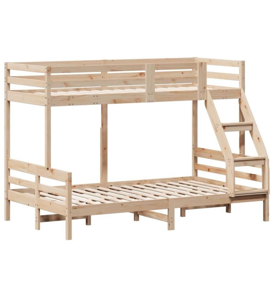 Lit superposé 80x200/120x200 cm bois de pin massif