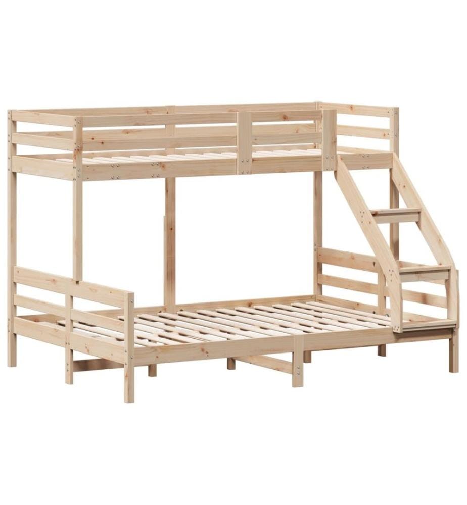 Lit superposé 90x200/140x200 cm bois de pin massif