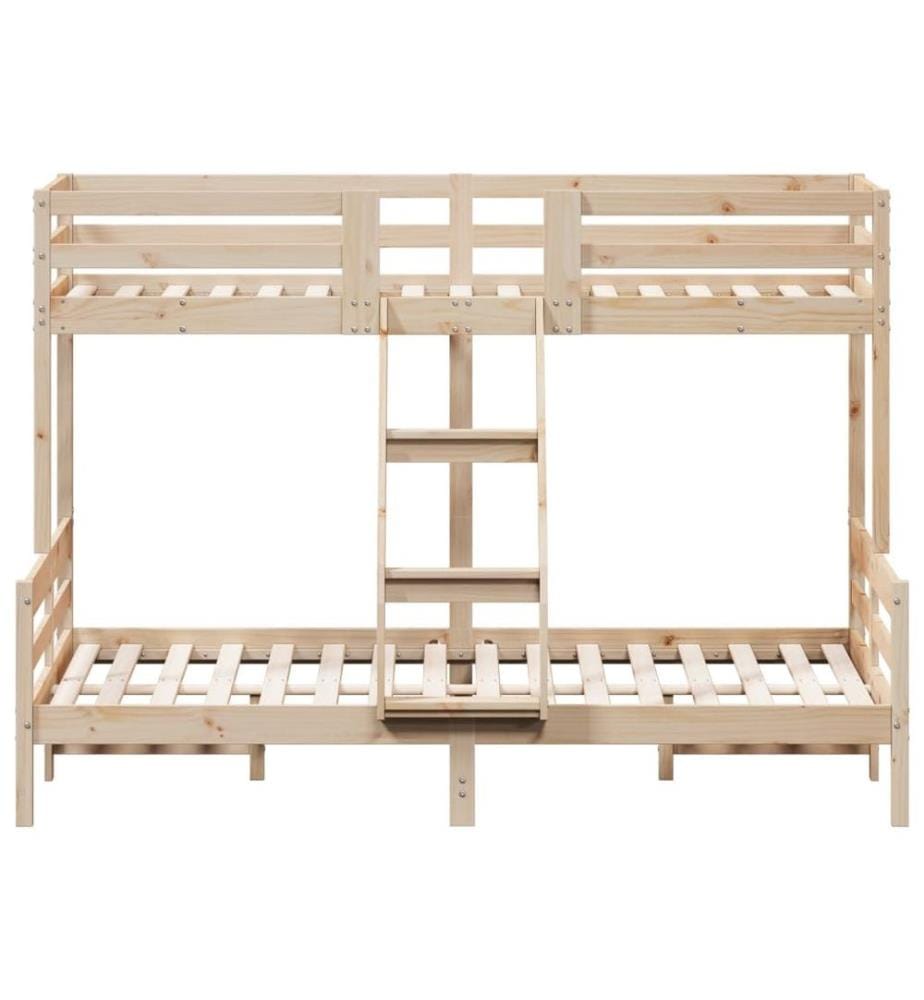 Lit superposé 80x200/140x200 cm bois de pin massif
