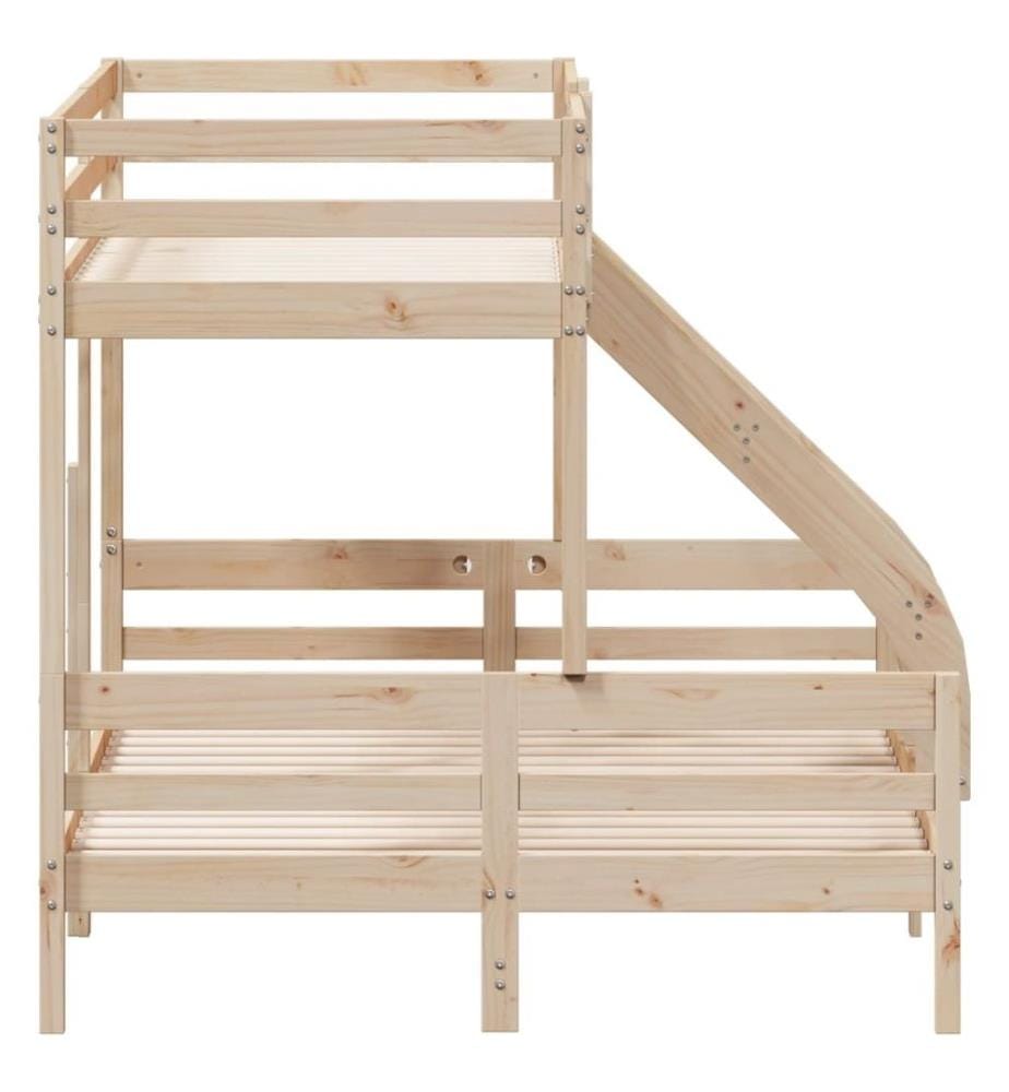 Lit superposé 80x200/140x200 cm bois de pin massif