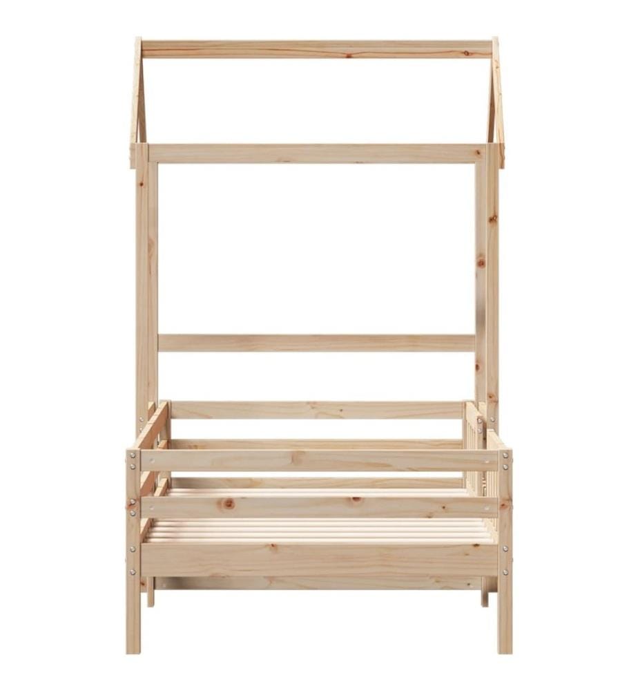 Cadre de lit avec toit 80x200 cm bois de pin massif