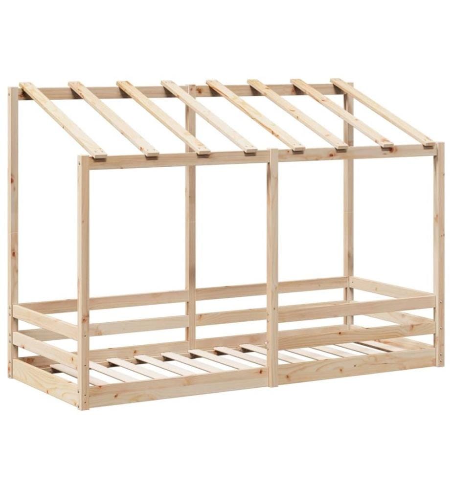 Lit pour enfants avec toit 90x190 cm bois massif de pin
