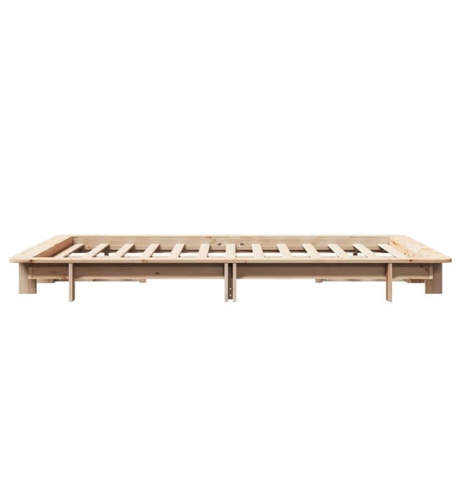 Cadre de lit sans matelas 120x200 cm bois de pin massif