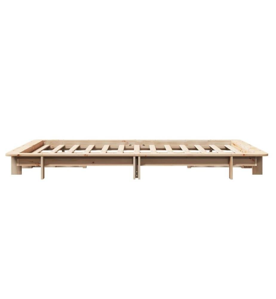 Cadre de lit sans matelas 120x190 cm bois de pin massif