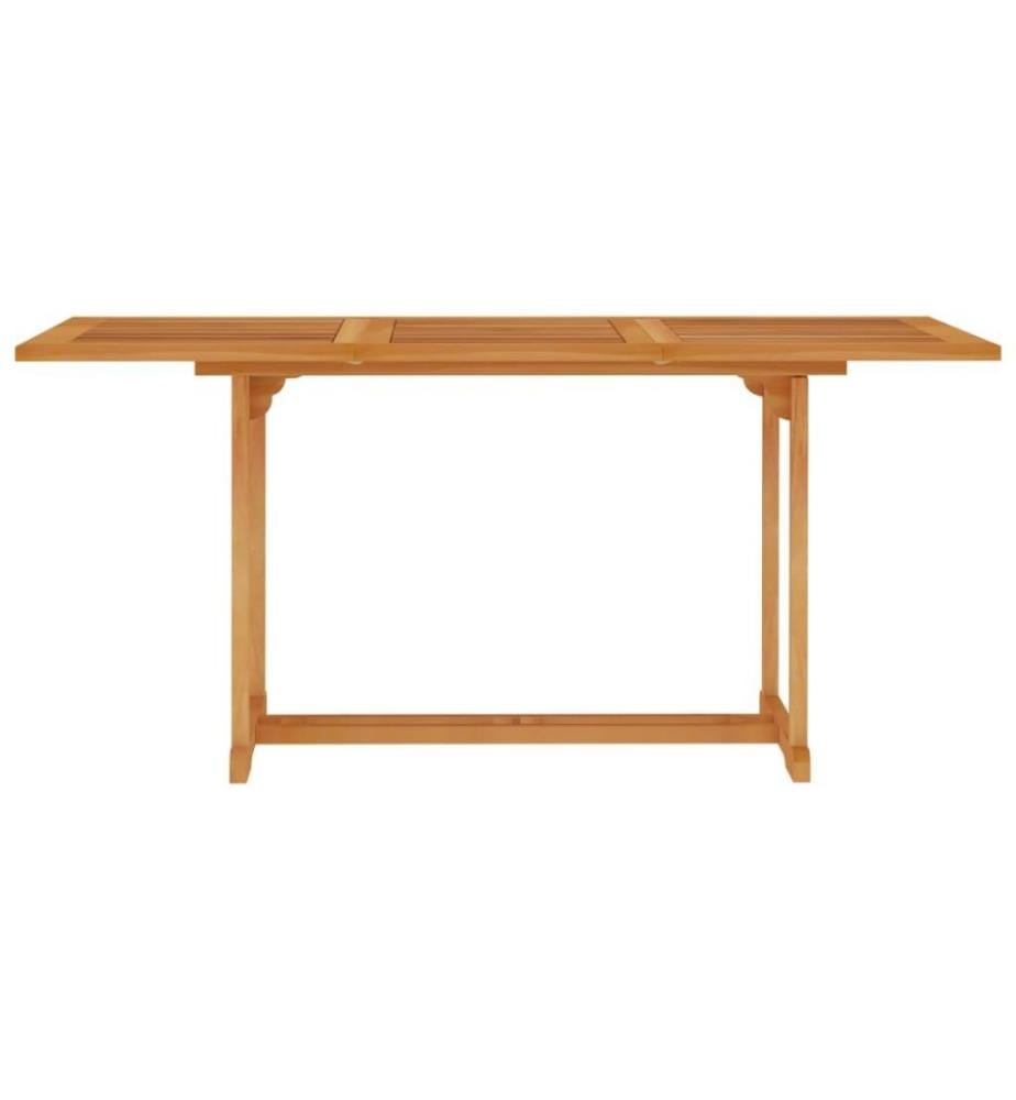 Salon de jardin 7 pcs avec coussins Bois de teck massif