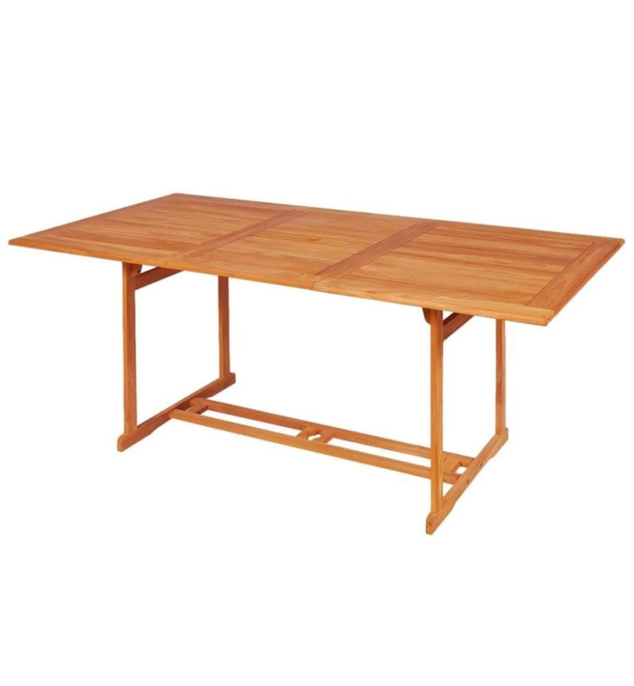 9-tlg. Garten-Essgruppe mit Kissen Massivholz Teak