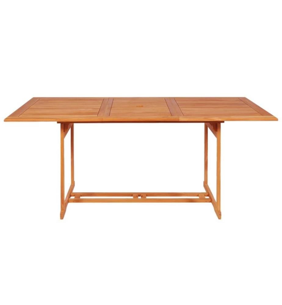 9-tlg. Garten-Essgruppe mit Kissen Massivholz Teak