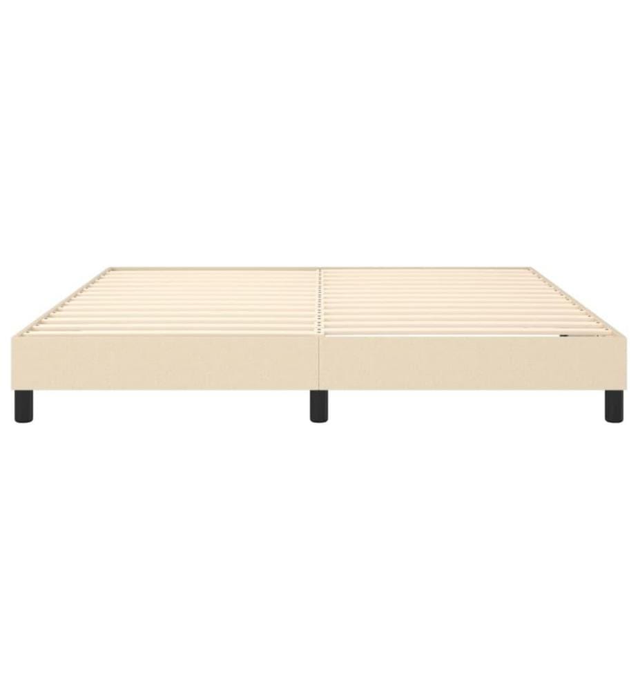 Boxspringbett Creme 180x200 cm Stoff
