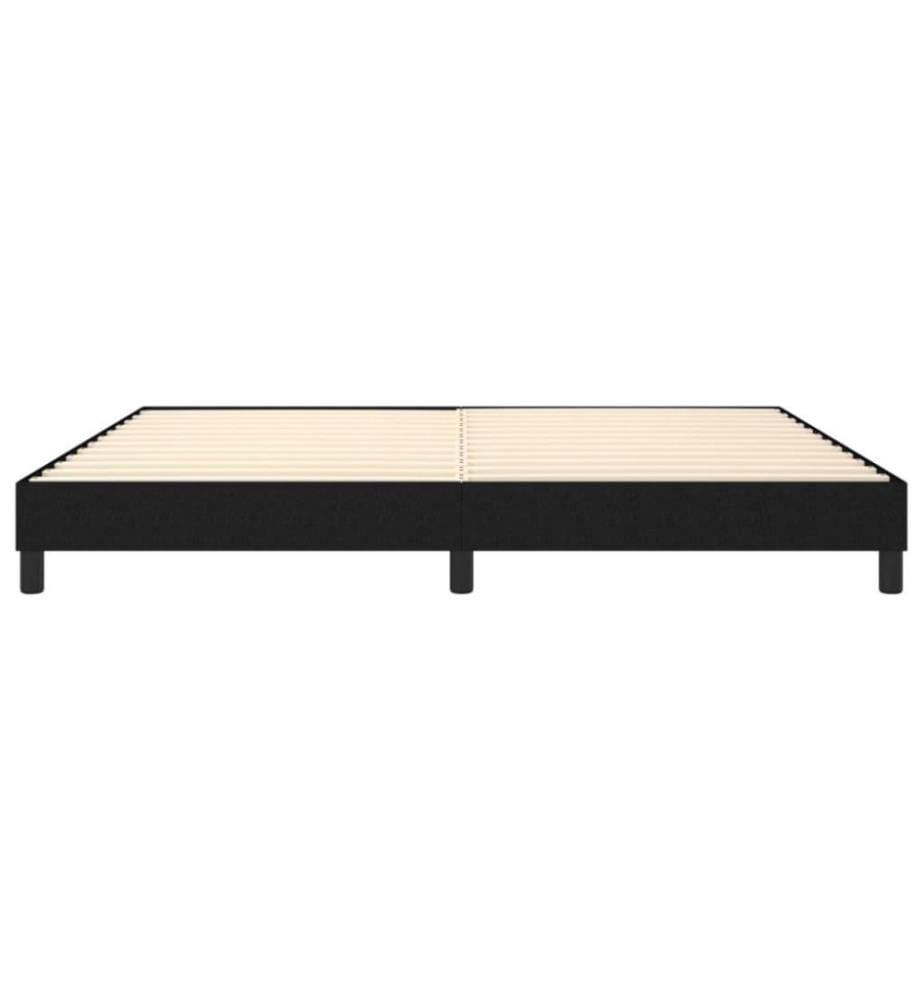 Boxspringbett Schwarz 200x200 cm Stoff
