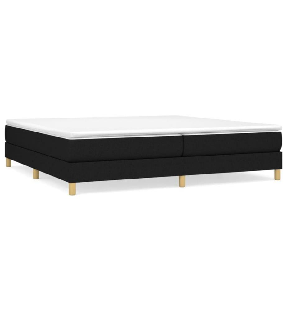 Boxspringbett Schwarz 200x200 cm Stoff